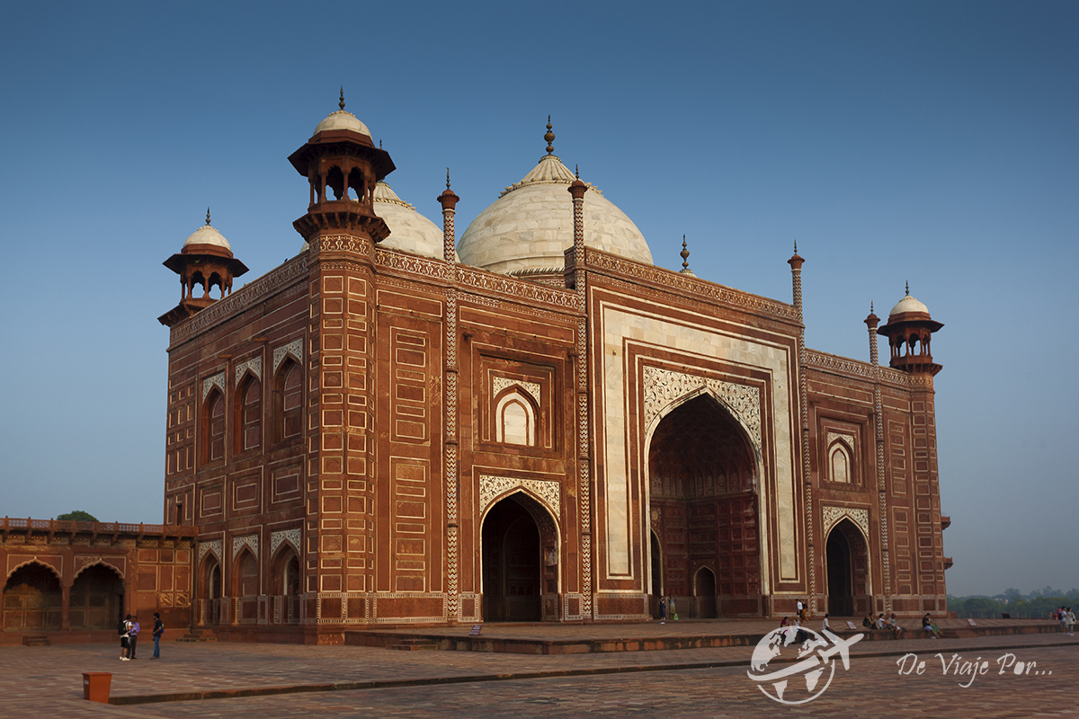 Mezquita en el Taj Mahal, Agra, La India