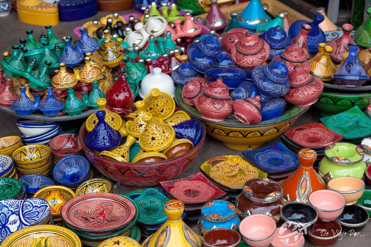 Ceramica en zoco de Marrakech
